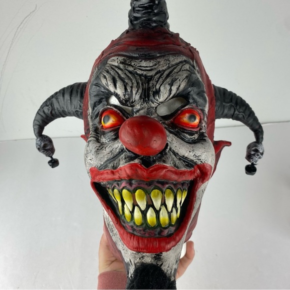 Amscan Killer Jester Scary Clown Costume MASK ONLY - Picture 2 of 7